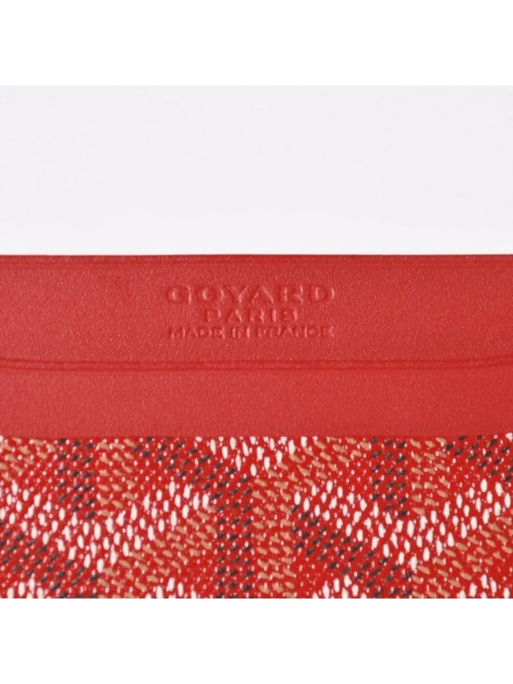 Goyard Saint Sulpice Card Case Red Vauzel Calfskin